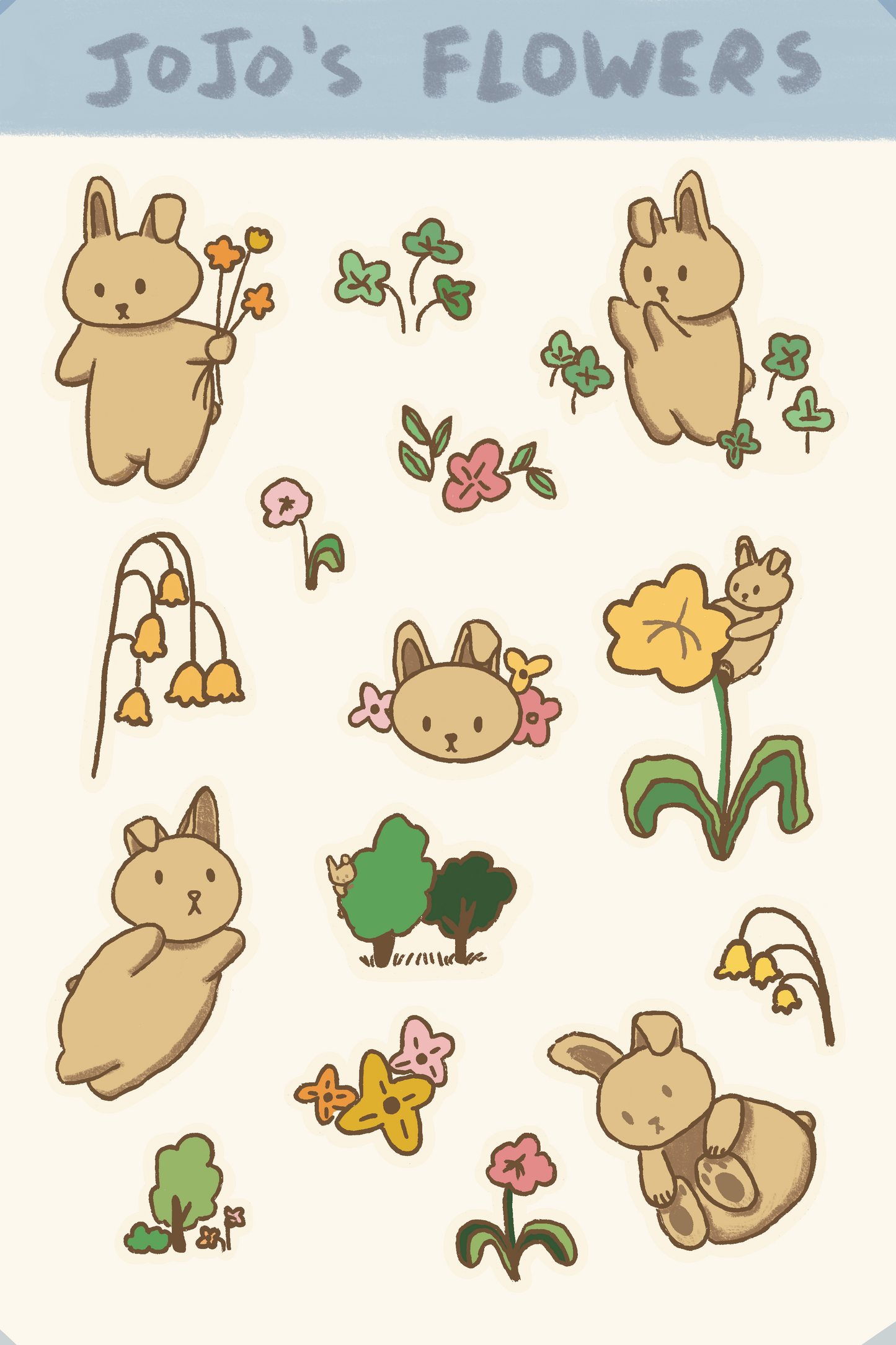 JoJo's Flowers Stickers