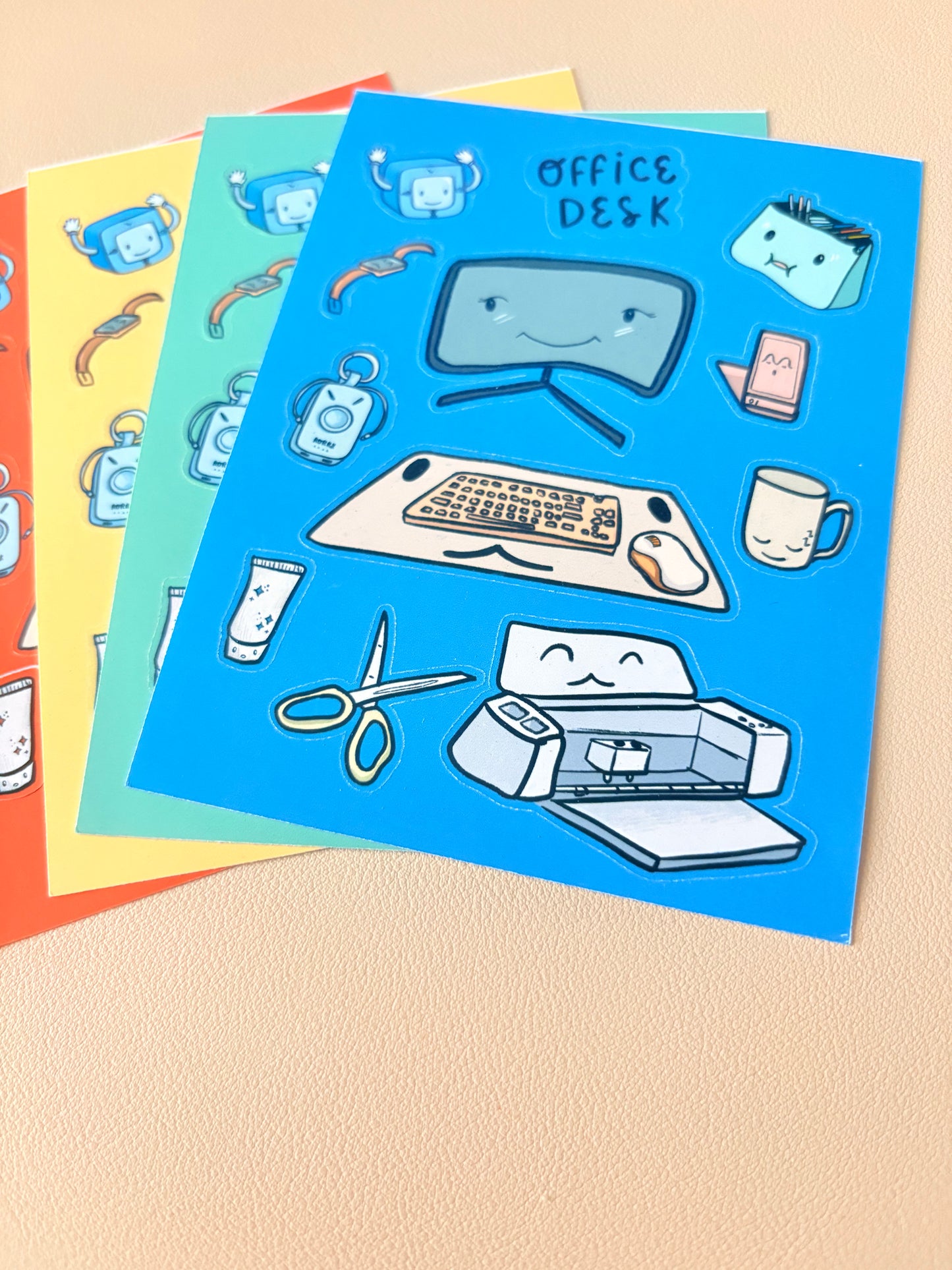 Office Desk Sticker Sheet