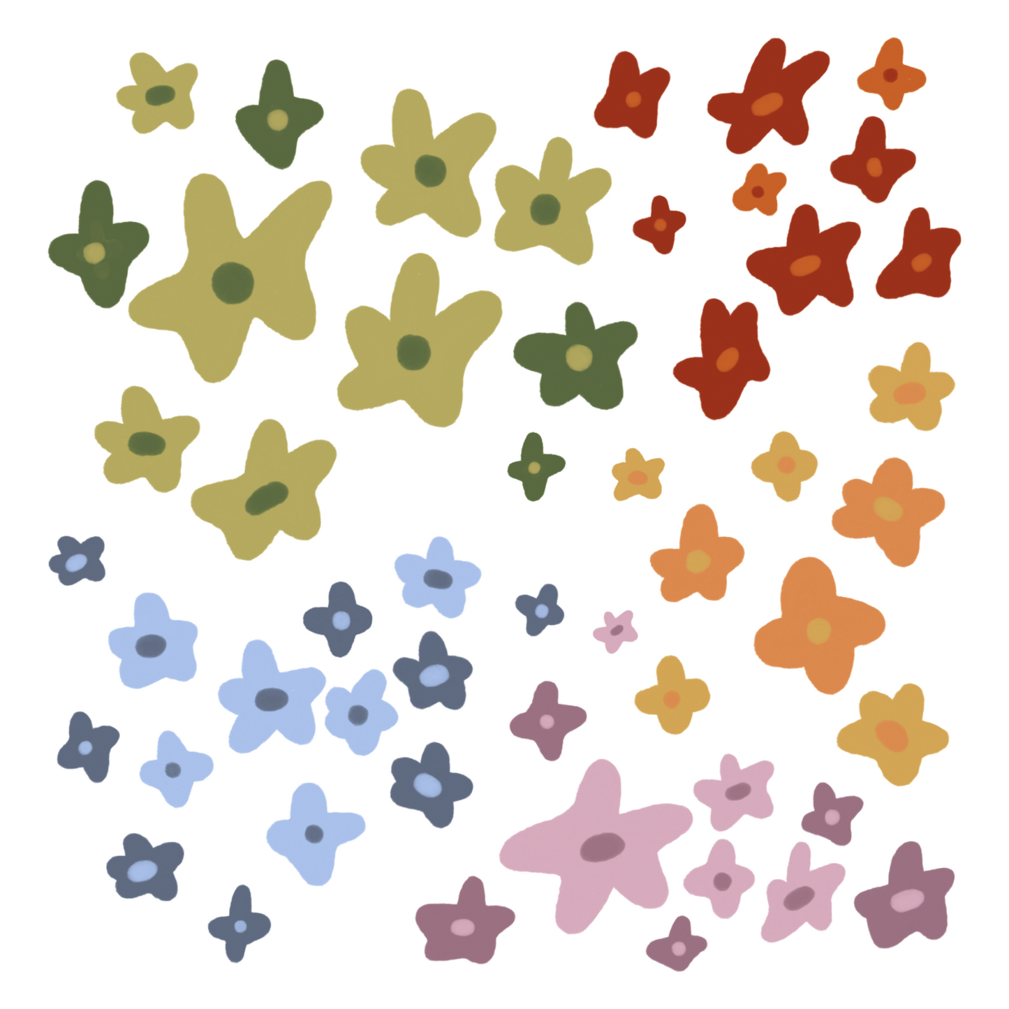 Rainbow Florals