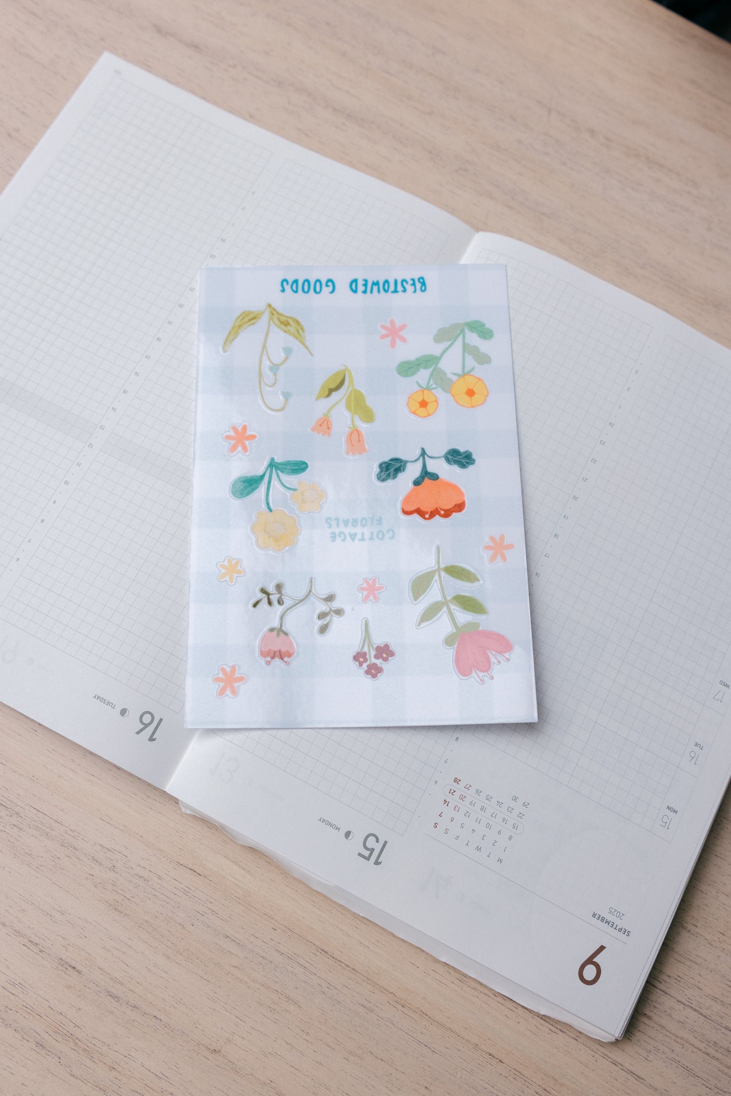 Cottage Florals Sticker Sheet