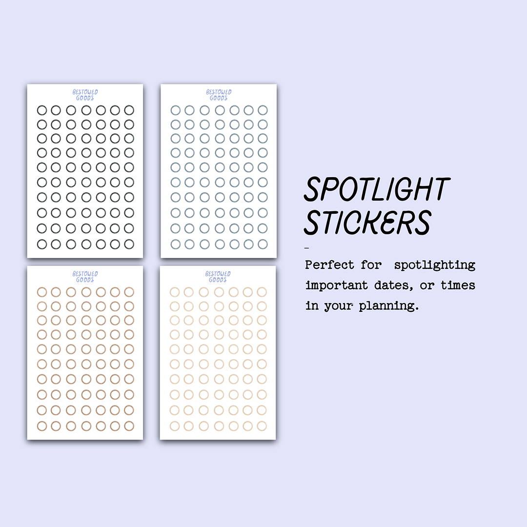 Planning Spotlight Stickers