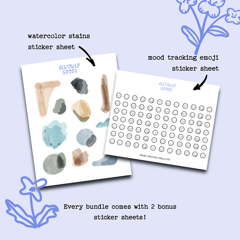 Month Planning Sticker Sheets (January-December)