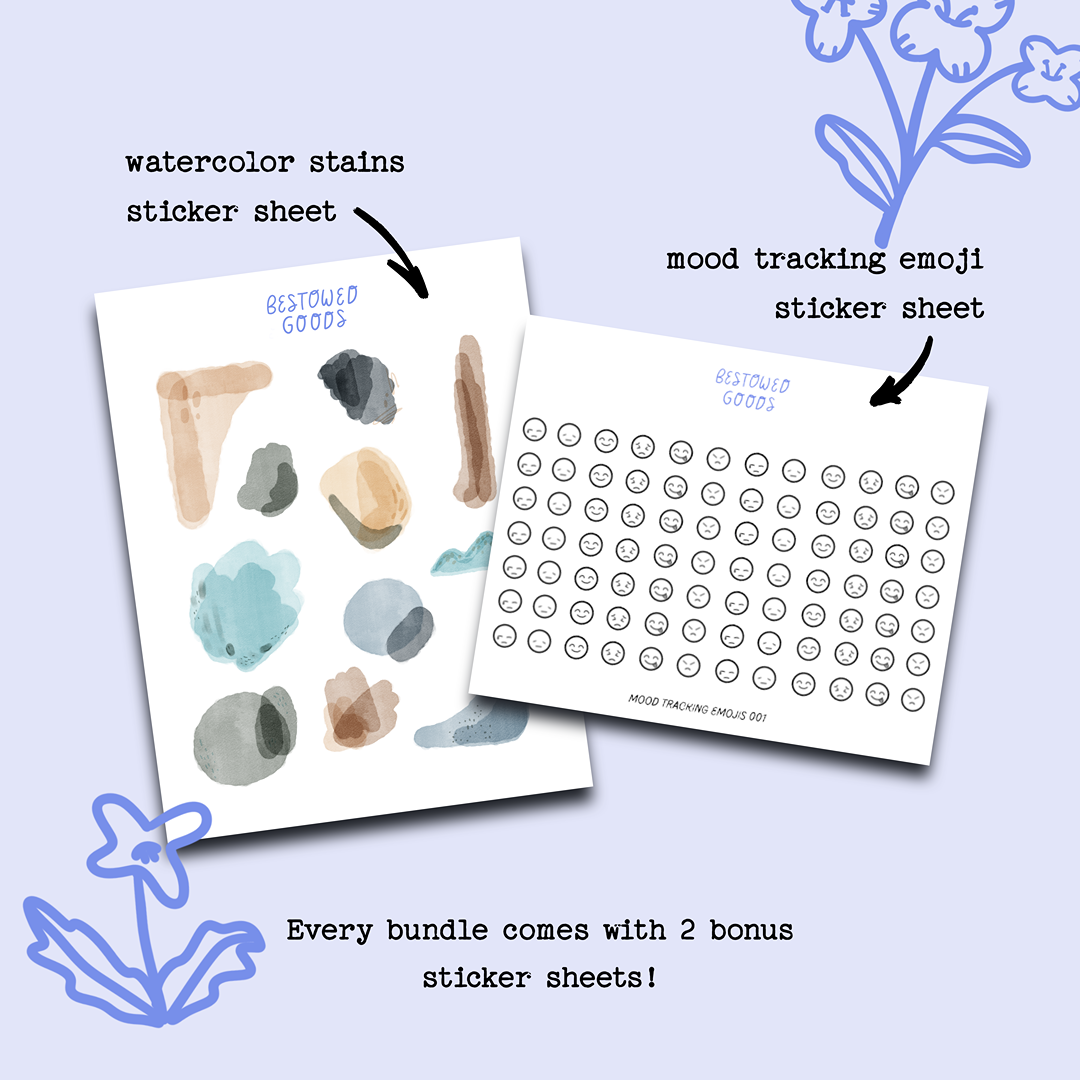 Month Planning Sticker Sheets (January-December)