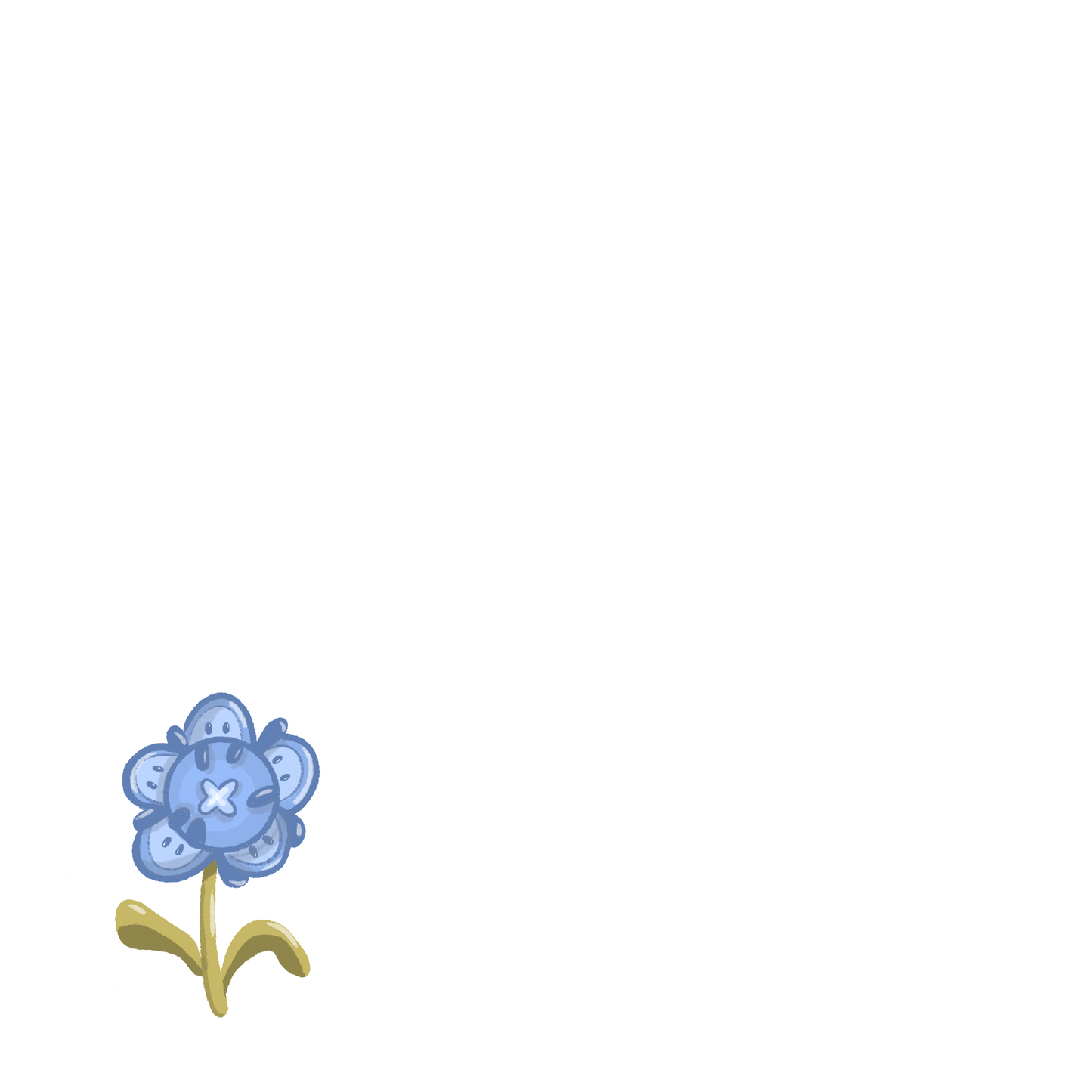 Cute Animated Flower Set