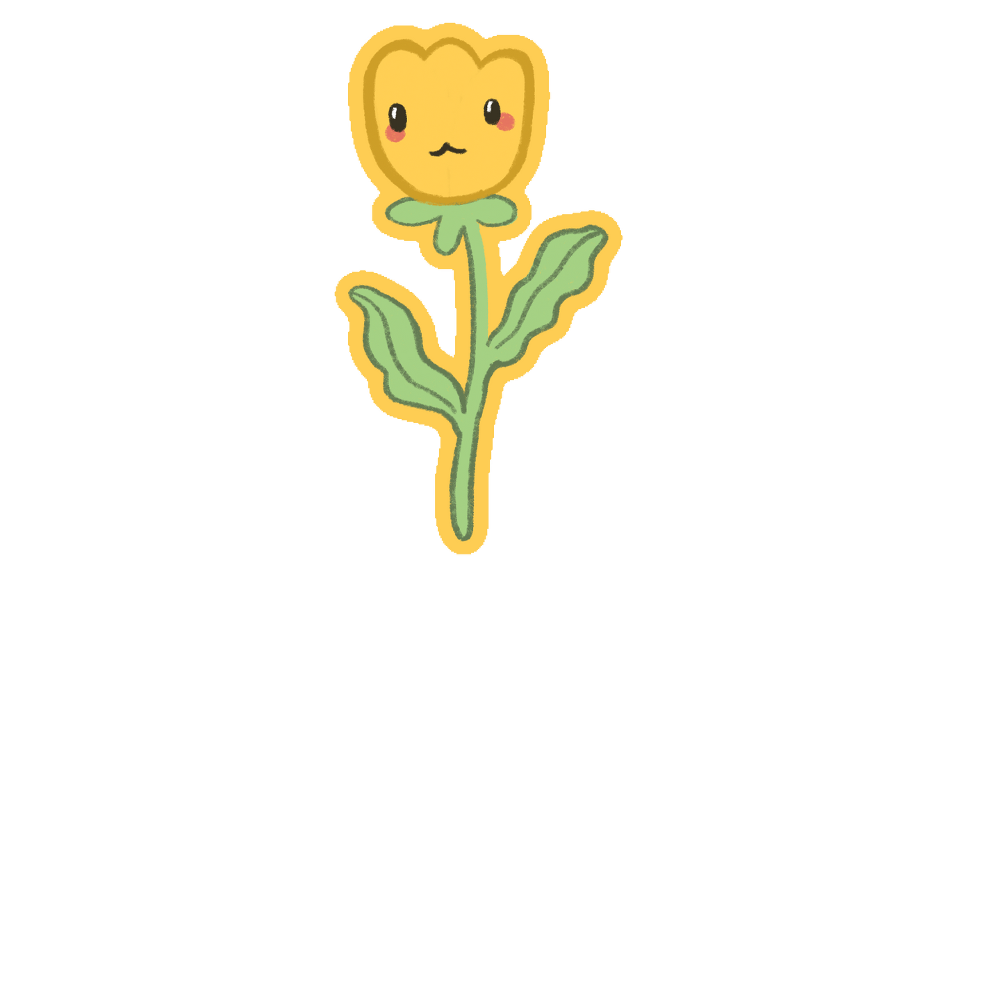 Cute Animated Flower Set