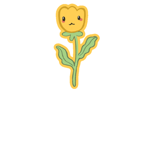 Cute Animated Flower Set