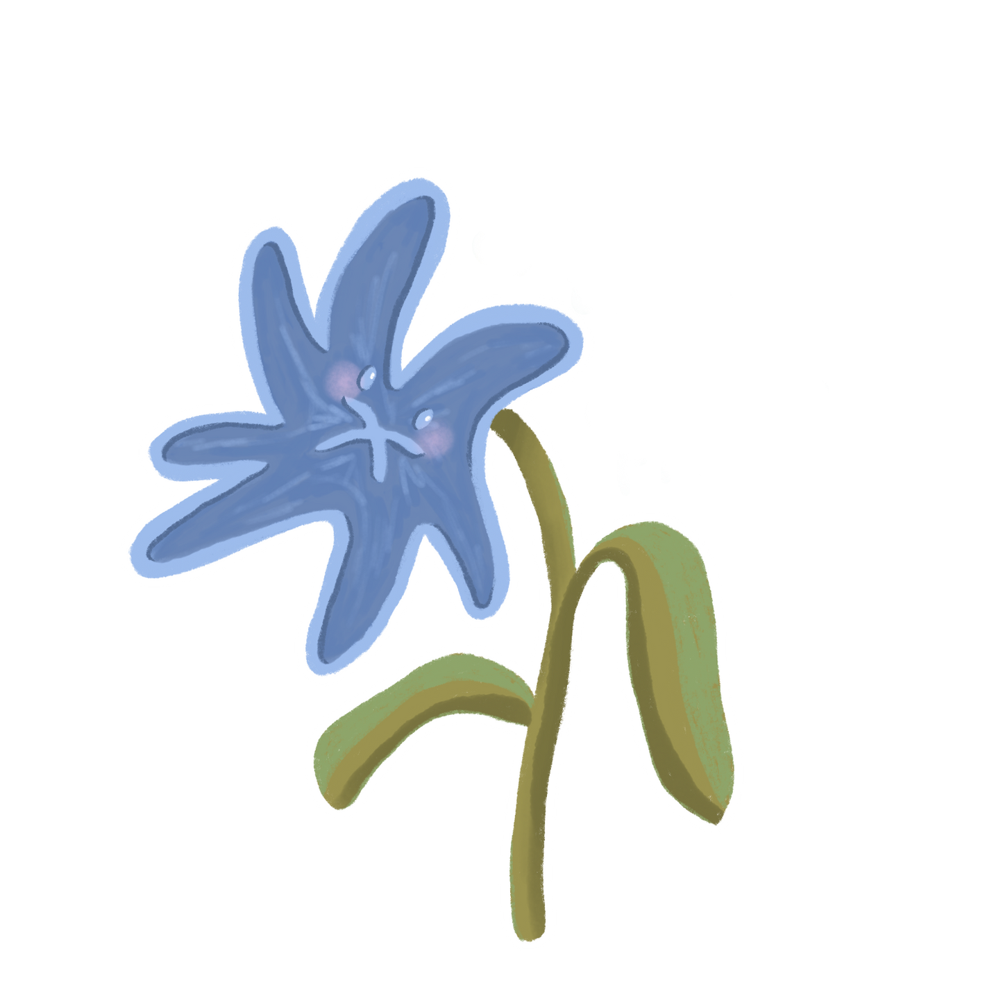 Cute Animated Flower Set