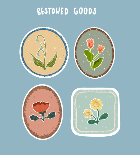 Four Floral Signet