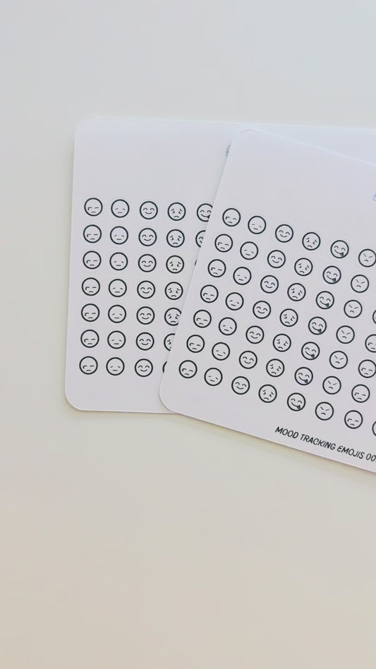 Mood Tracking Emojis Stickers
